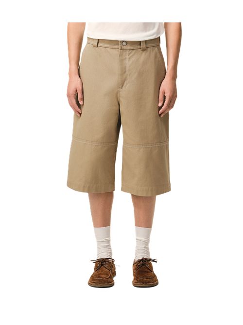 Bermuda workwear in tela di cotone compatta Ami Paris Ami Paris | HSO834.CO0211A036 BEIGE TAUPE